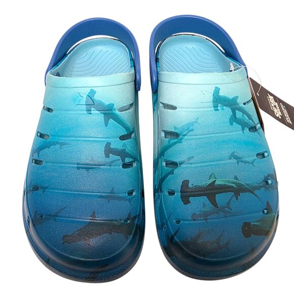 Rugged Shark Other - Rugged Shark Clog Sandals Discovery Shark Week Swivel Strap Mens Sizes 8-13 Blue